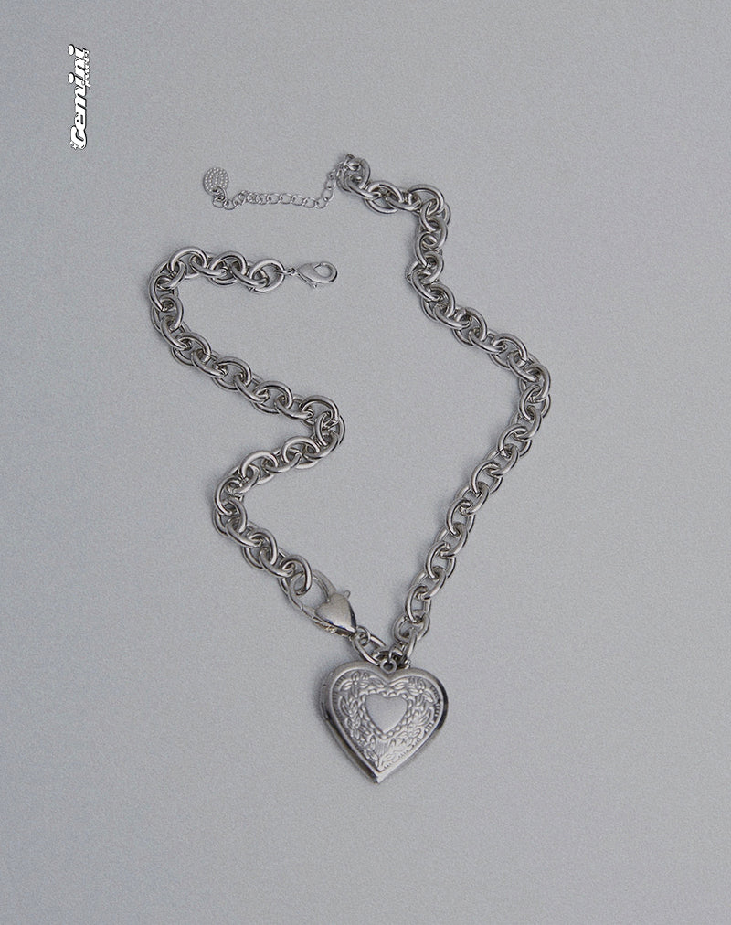 Jude Chunky Heart Necklace by Gemini Jewels