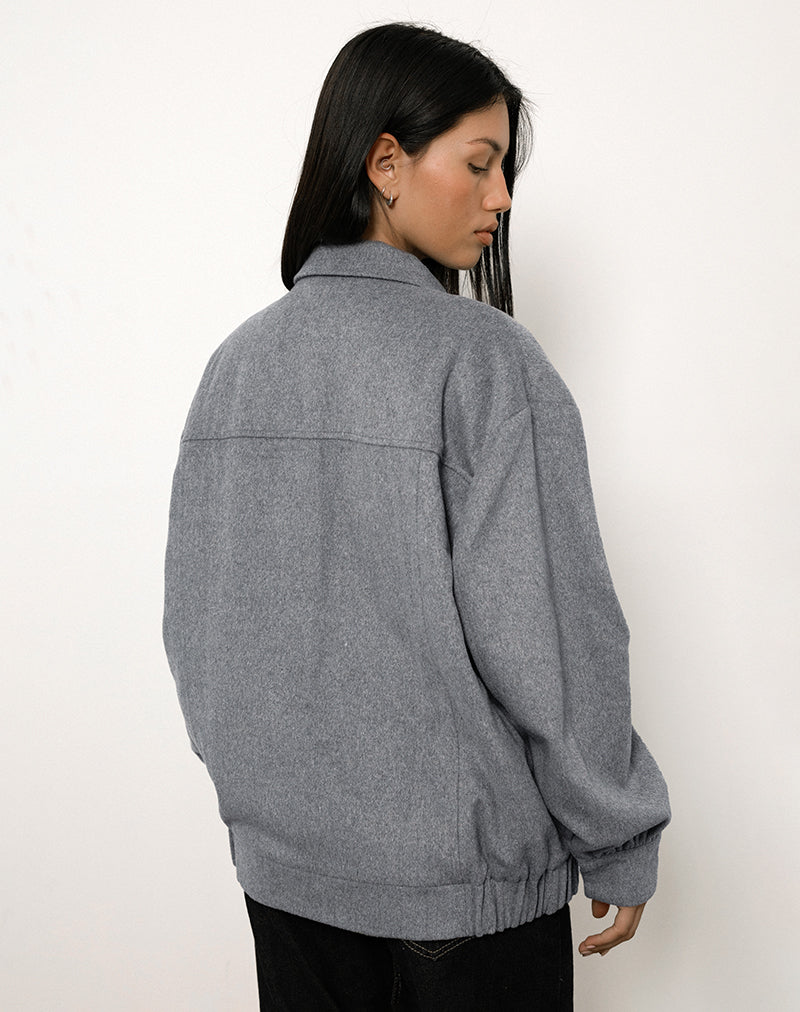Marl Grey Wool Jacket | Karinta – motelrocks-com-aus