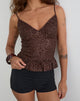 Image of Karka Cami Top in Drape Sequin Brown