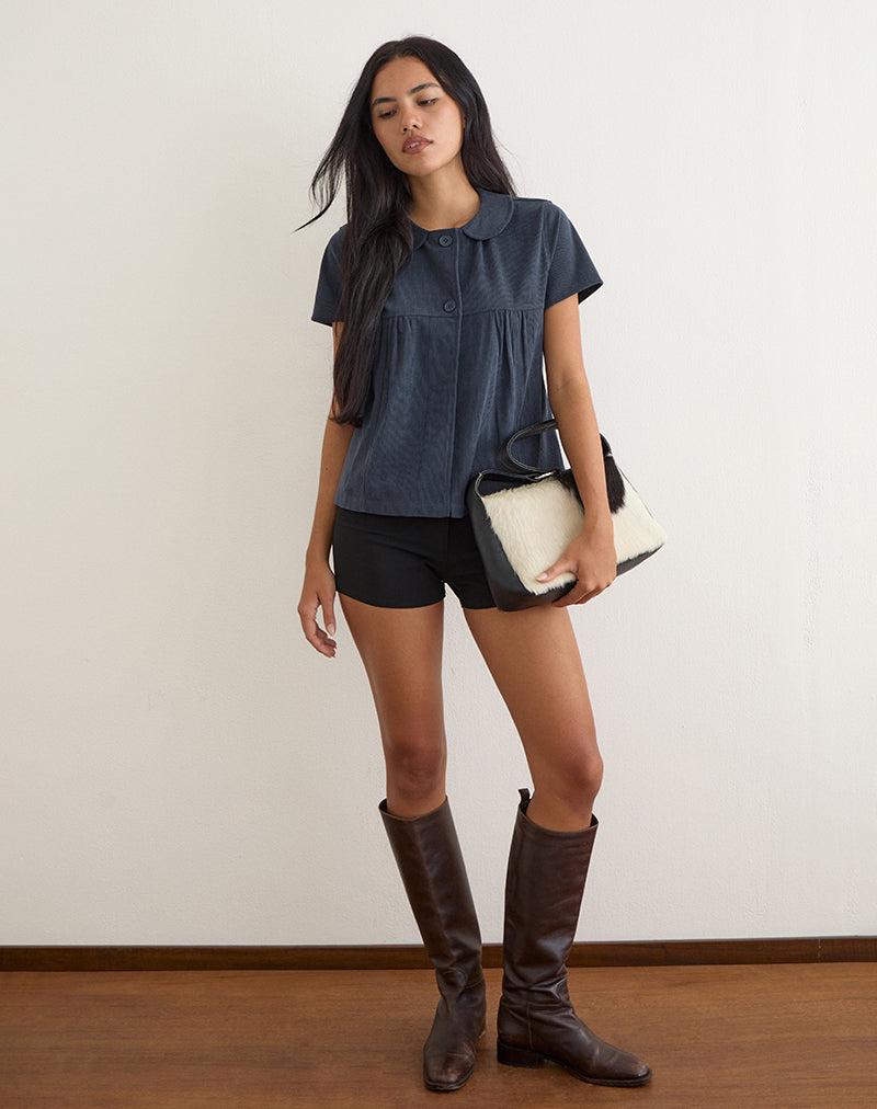 Image of Kaylan Shirt in Cord Navy