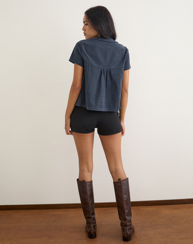Image of Kaylan Shirt in Cord Navy