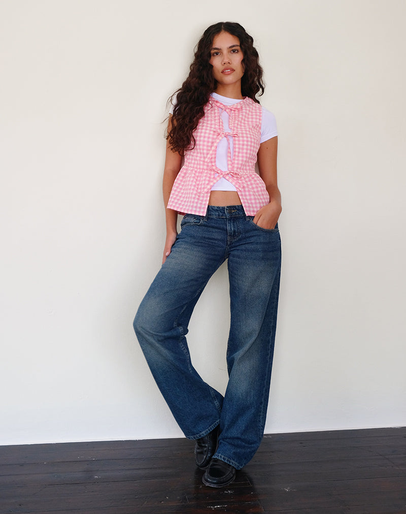 Image of Kayvata Top in Gingham Pink