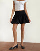 Image of Kiyowo Puffball Mini Skirt in Black