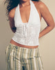 Image of Kopa Top in Floral Lace White
