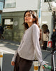 Image of Kumiko Long Sleeve Top in Jersey Grey and Black