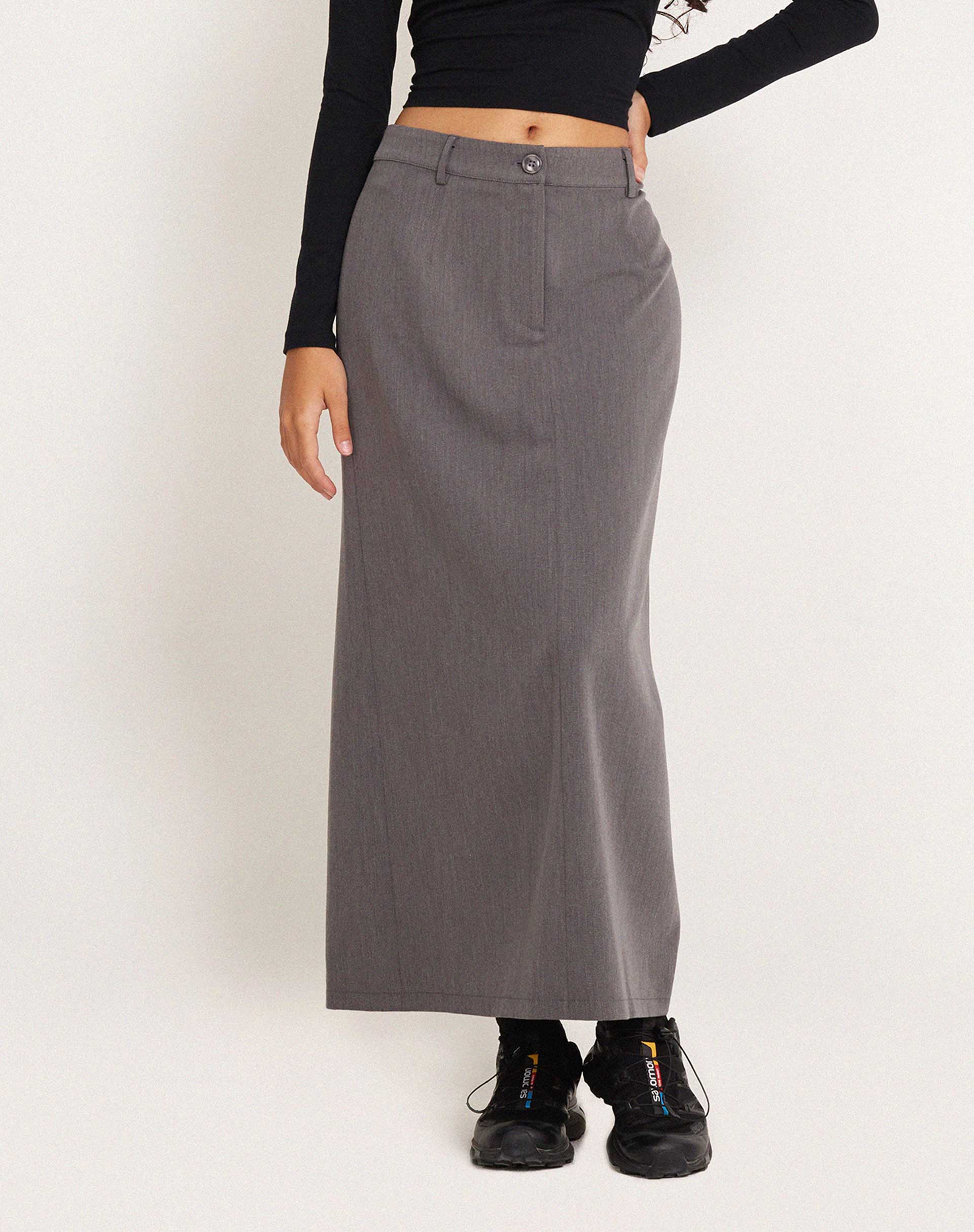 Grey on sale formal skirt