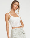 image of Laru Corset Top in Lace Ivory