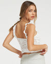 image of Laru Corset Top in Lace Ivory