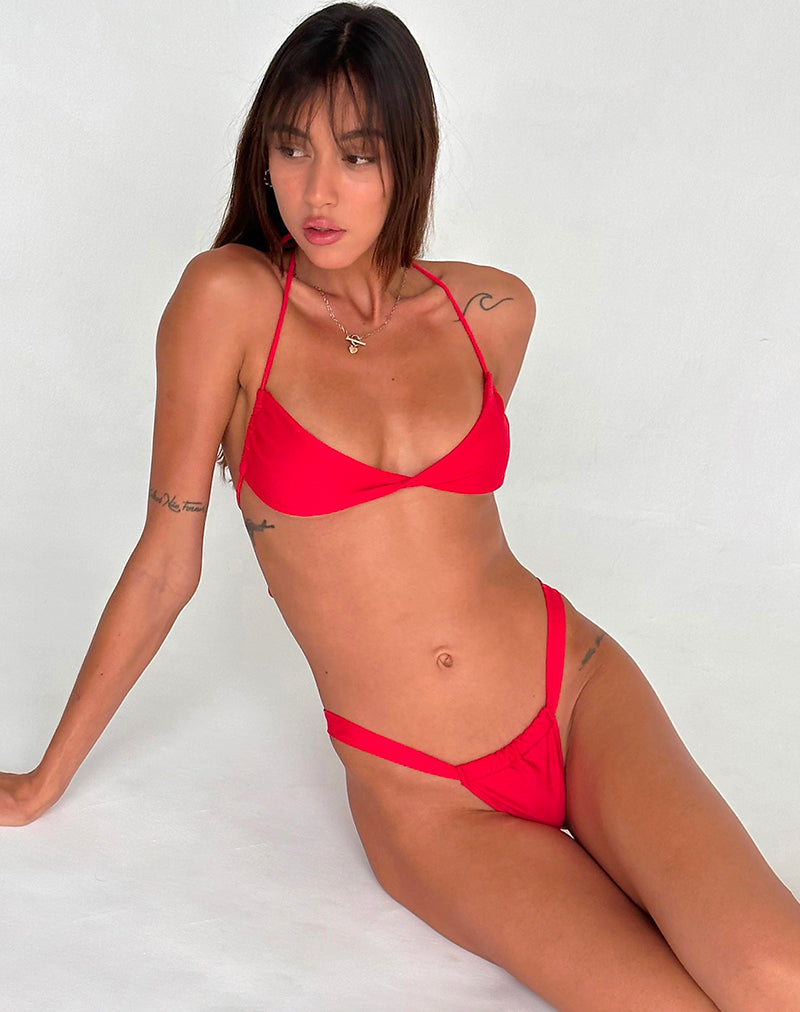 Image of Laufey Bikini Top in Red
