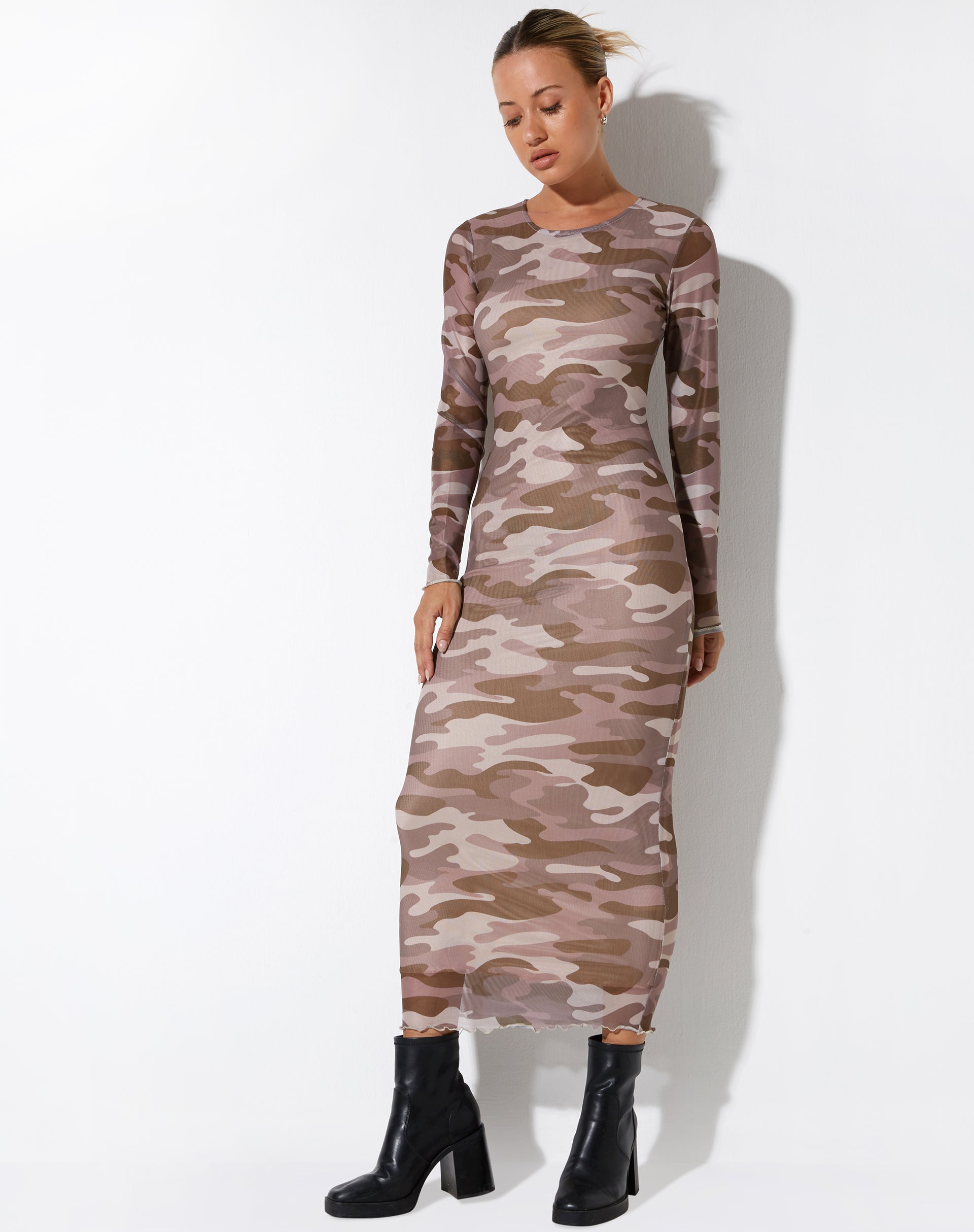 image of Laura Midi Dress in Camo