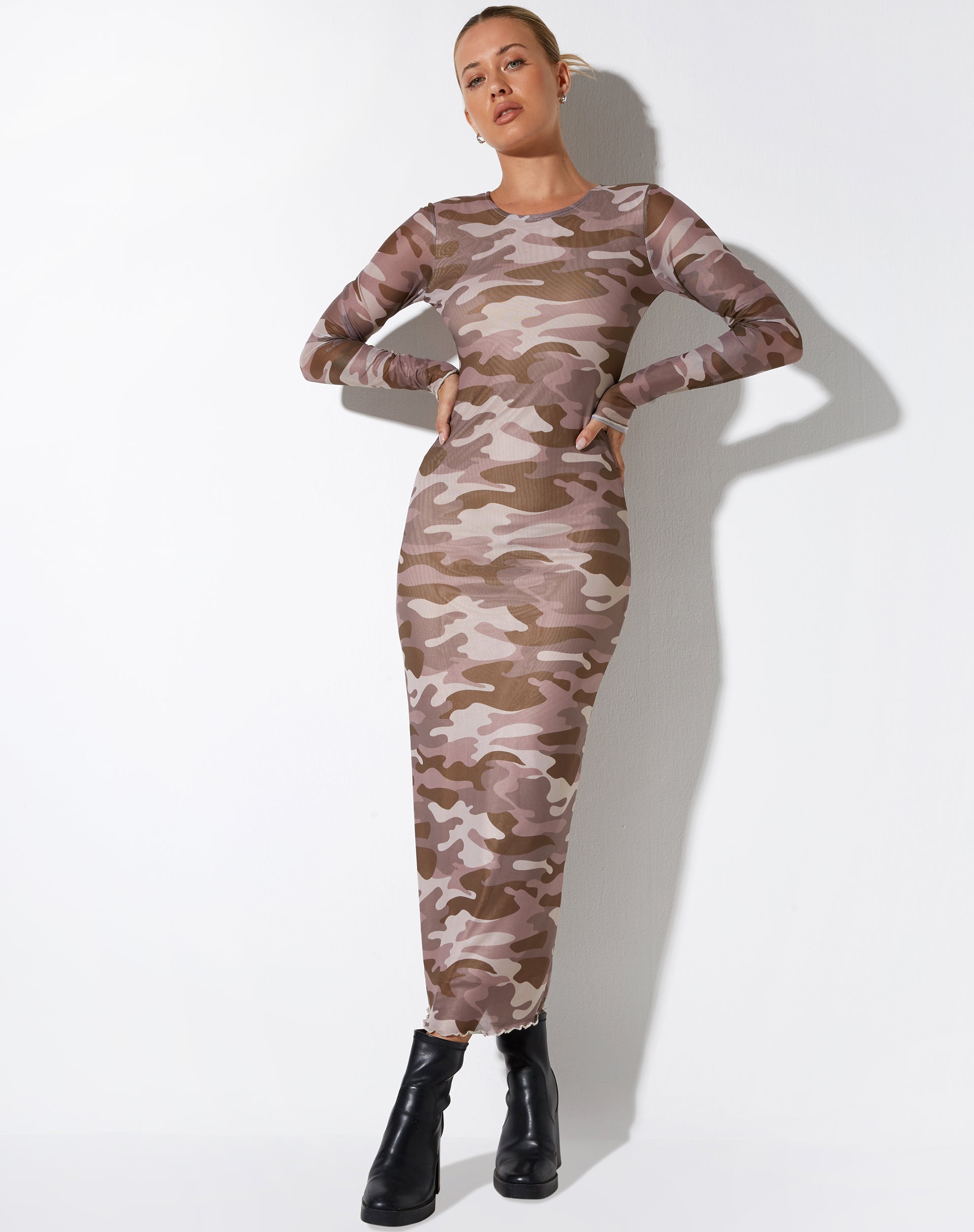 image of Laura Midi Dress in Camo