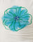 Ivory with Painted Flower Blue