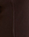 Rib Knit Brown