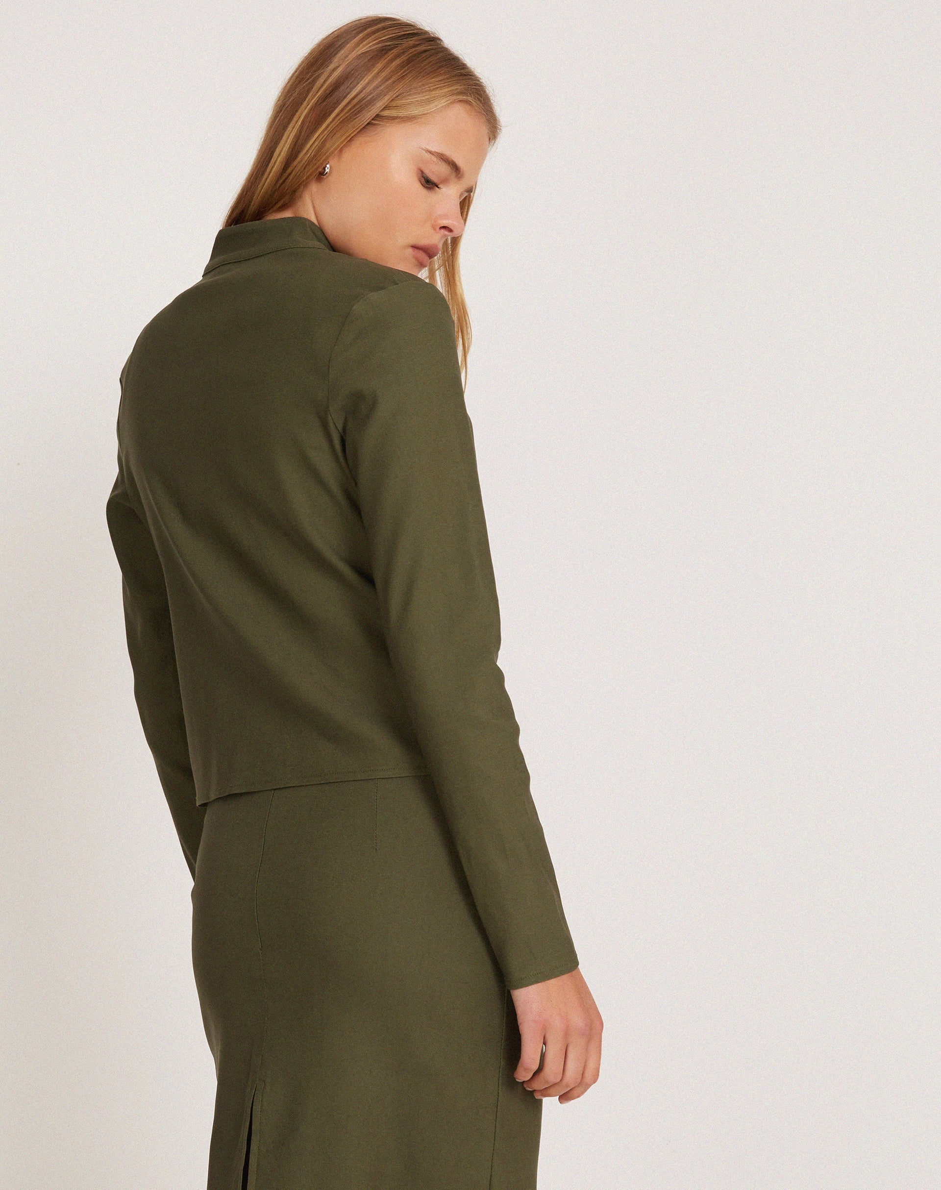 Green on sale longline blazer