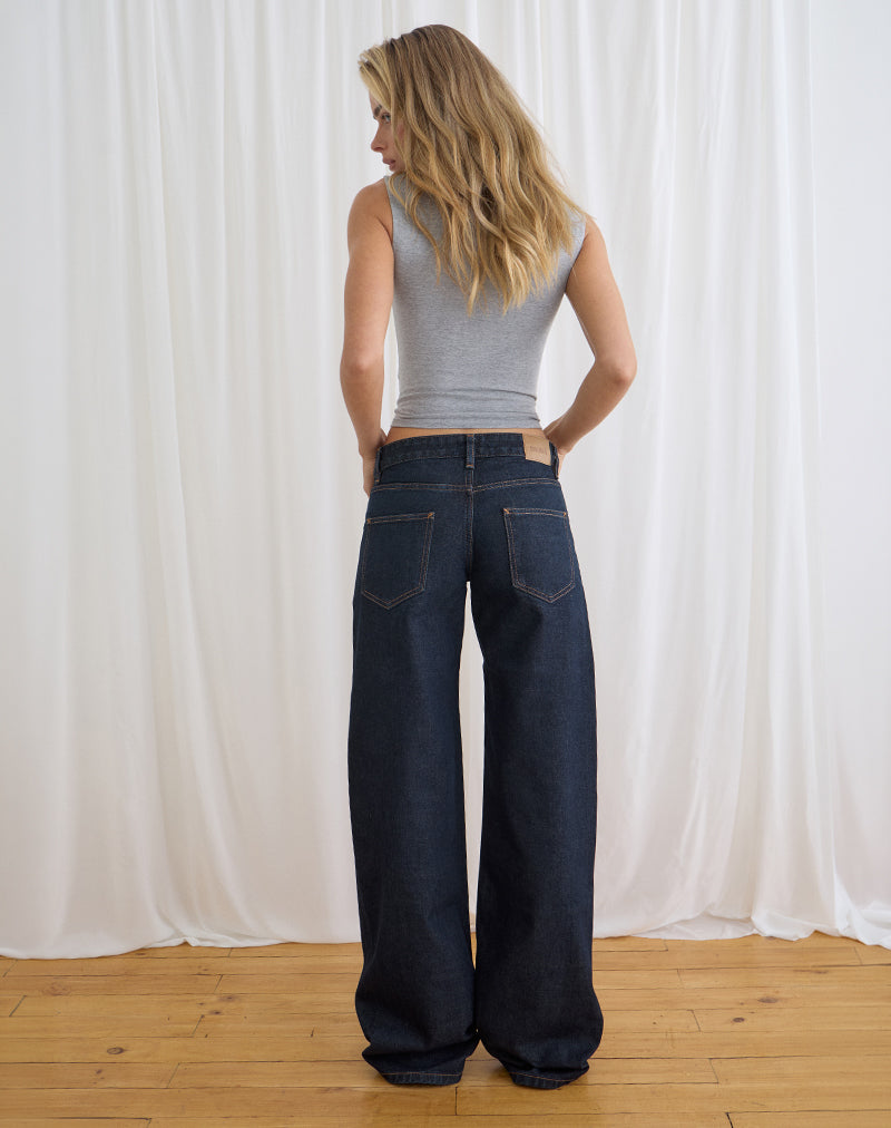 Image of Low Rise Parallel Jeans in Heritage Indigo