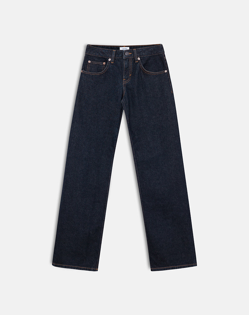Image of Low Rise Parallel Jeans in Heritage Indigo