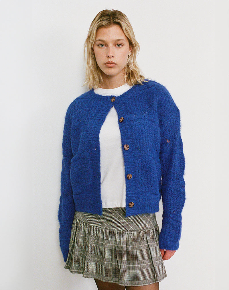 Image of Luciana Cardigan in Cobalt Blue