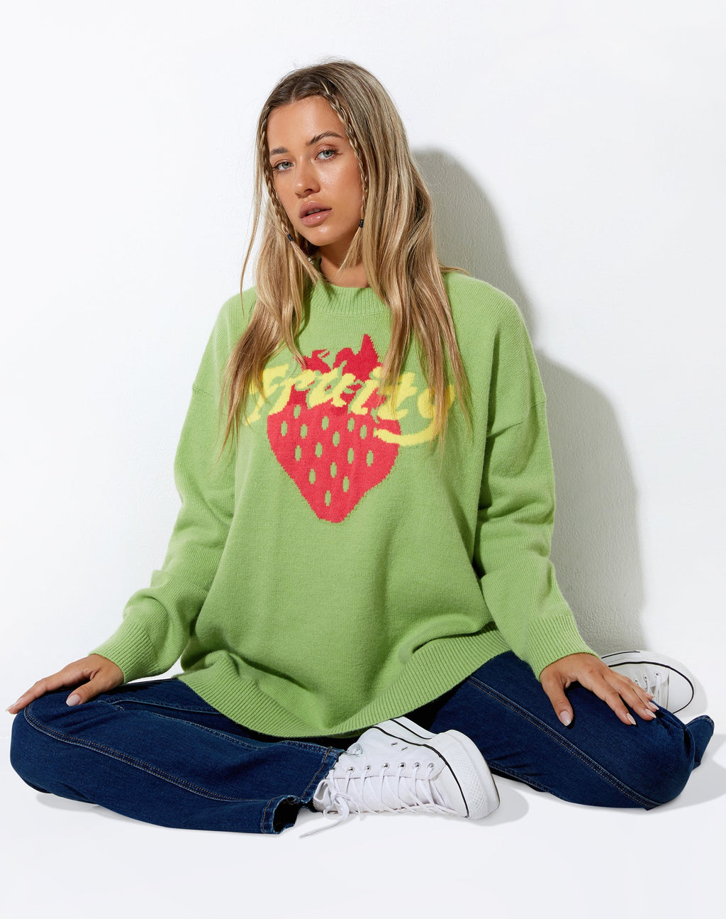 Lulees Jumper in Lime Fruity