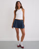 Image of Lupi Micro Skirt in Chambray Vintage Blue