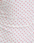 White with Red Micro Polka Print