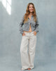 Image of Low Rise Parallel Jeans in Off White