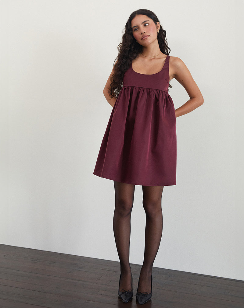 Image of Marona Dress in Dark Berry