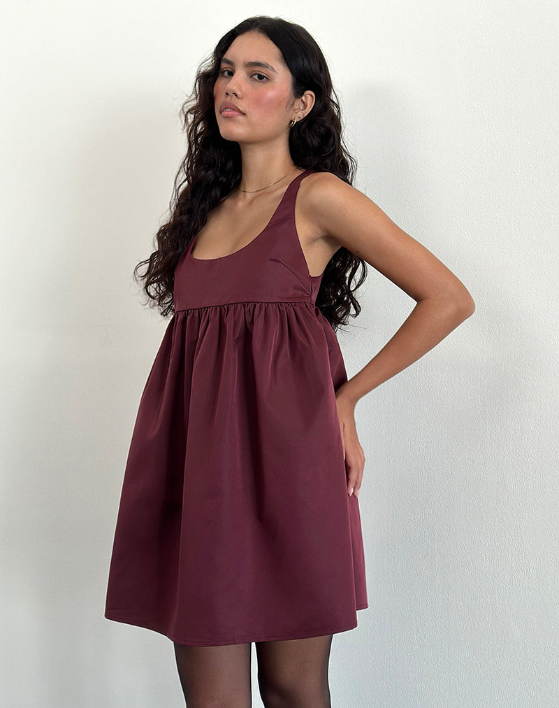 Image of Marona Dress in Dark Berry