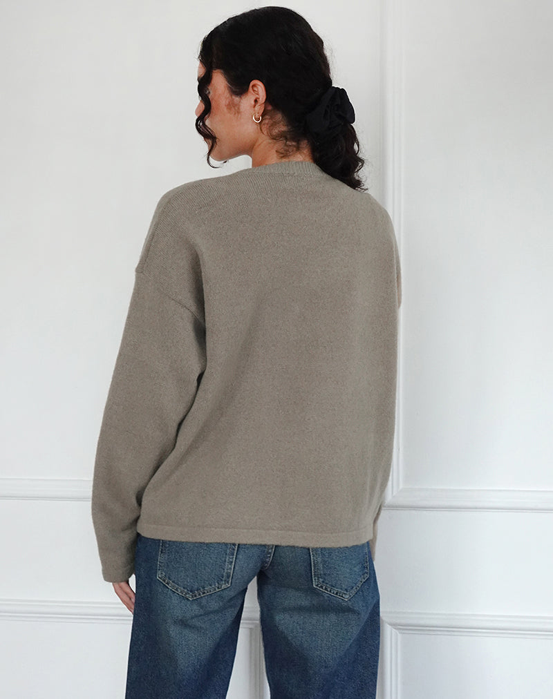 Image of Maureen Cardigan in Taupe