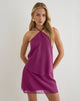 Image of Milaya Mini Dress in Chiffon Berry