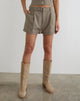Image of Miluta Short in Tailoring Dark Beige