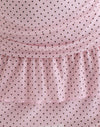 Baby Pink with Micro Polka Black