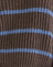 Brown with Blue Stripe