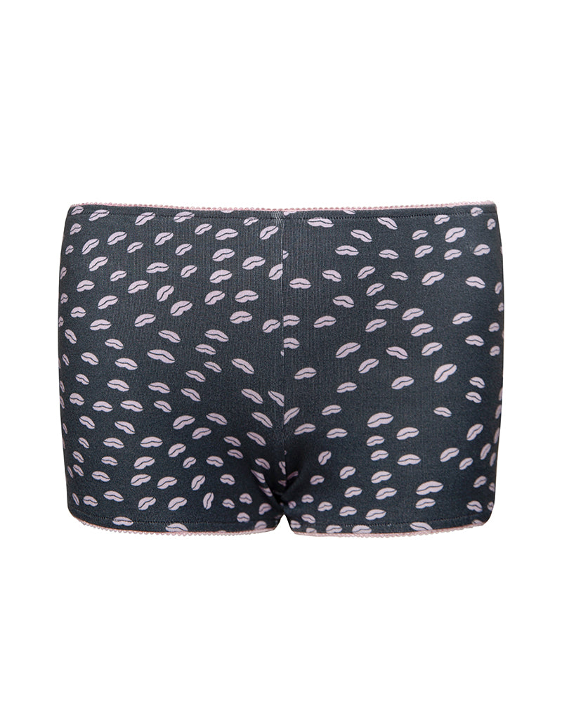 Image of Kichi Shorts in Black Micro Lips Pink