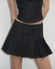 Image of Gatlin Skirt in Chambray Studs Black