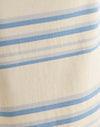 Cream with Blue and Grey Stripes