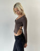 Image of Netalo Long Sleeve Top in Peppercorn