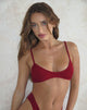 Image of Nichi Bra in Rib Burgundy