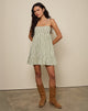 Image of Nikita Mini Dress in Green Check