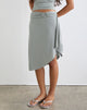 Image of Esmeray Midi Ring Skirt in London Fog