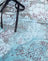 Blue Paisley Abstract Rustic
