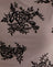 Taupe Grey with Bold Floral Flock
