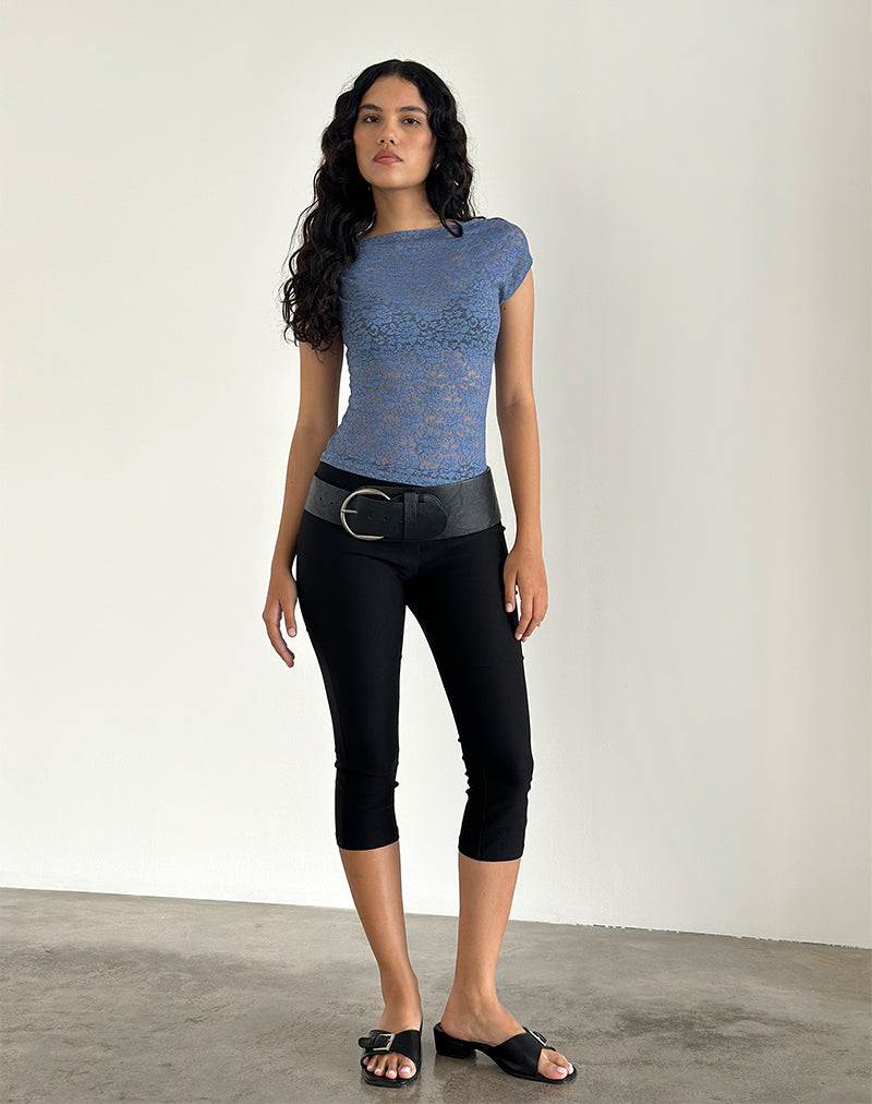 Image of Nova Top in Moonlight Blue Lace