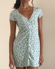 image of Omoni Dress In Pretty Petal Green