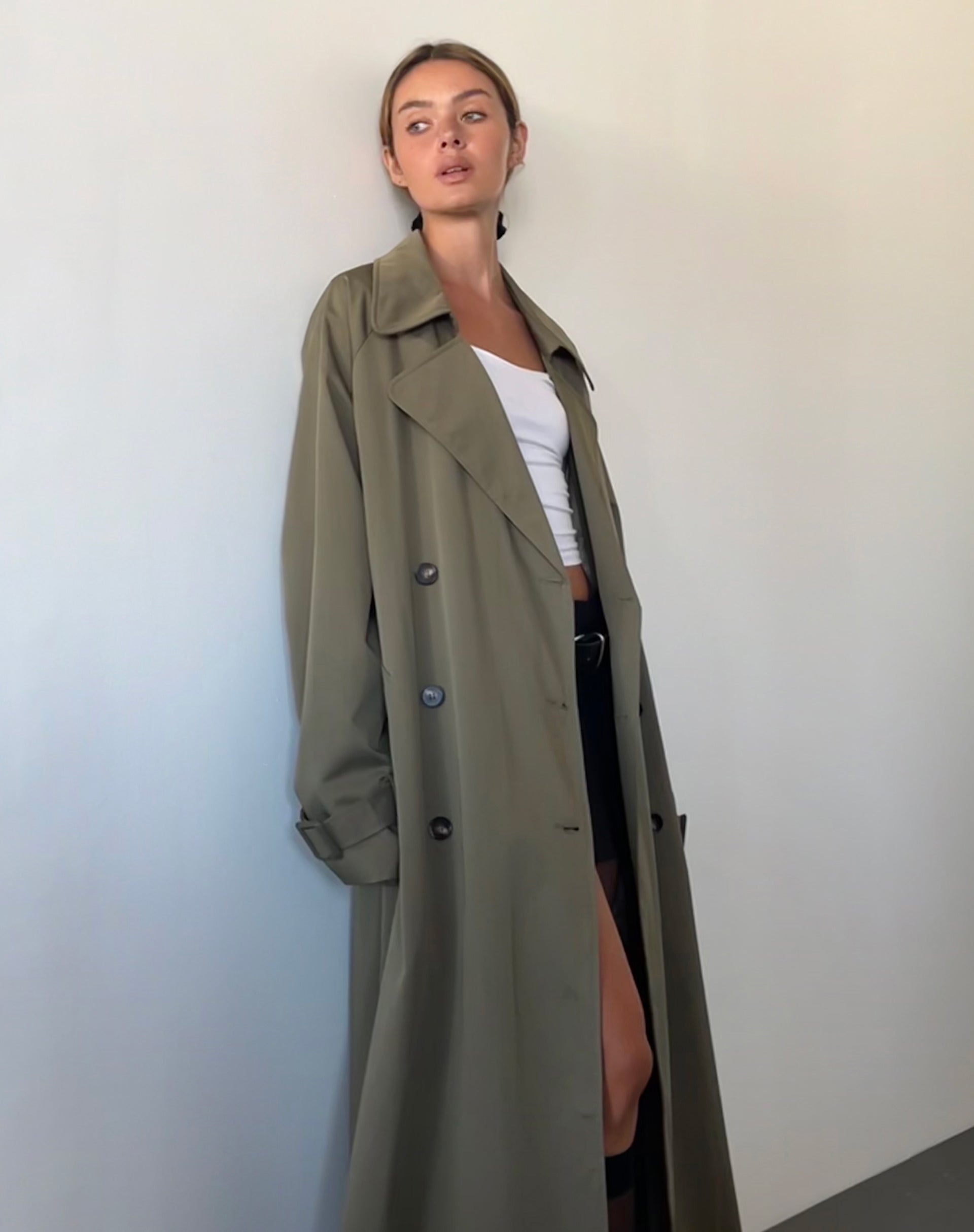 Image of Orcati Trench Coat in Khaki