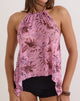 Image of Orseha Top in Mesh Animal Lily Mauve