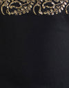 Black with Embroidered Sequin Trim