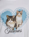 White with Taurus Motel Pet Print