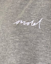 Grey Marl with Motel Scribble Embroidery