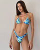 Image of Pami Bikini Top in Blue Flower