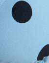 Blue with Polka Space Black